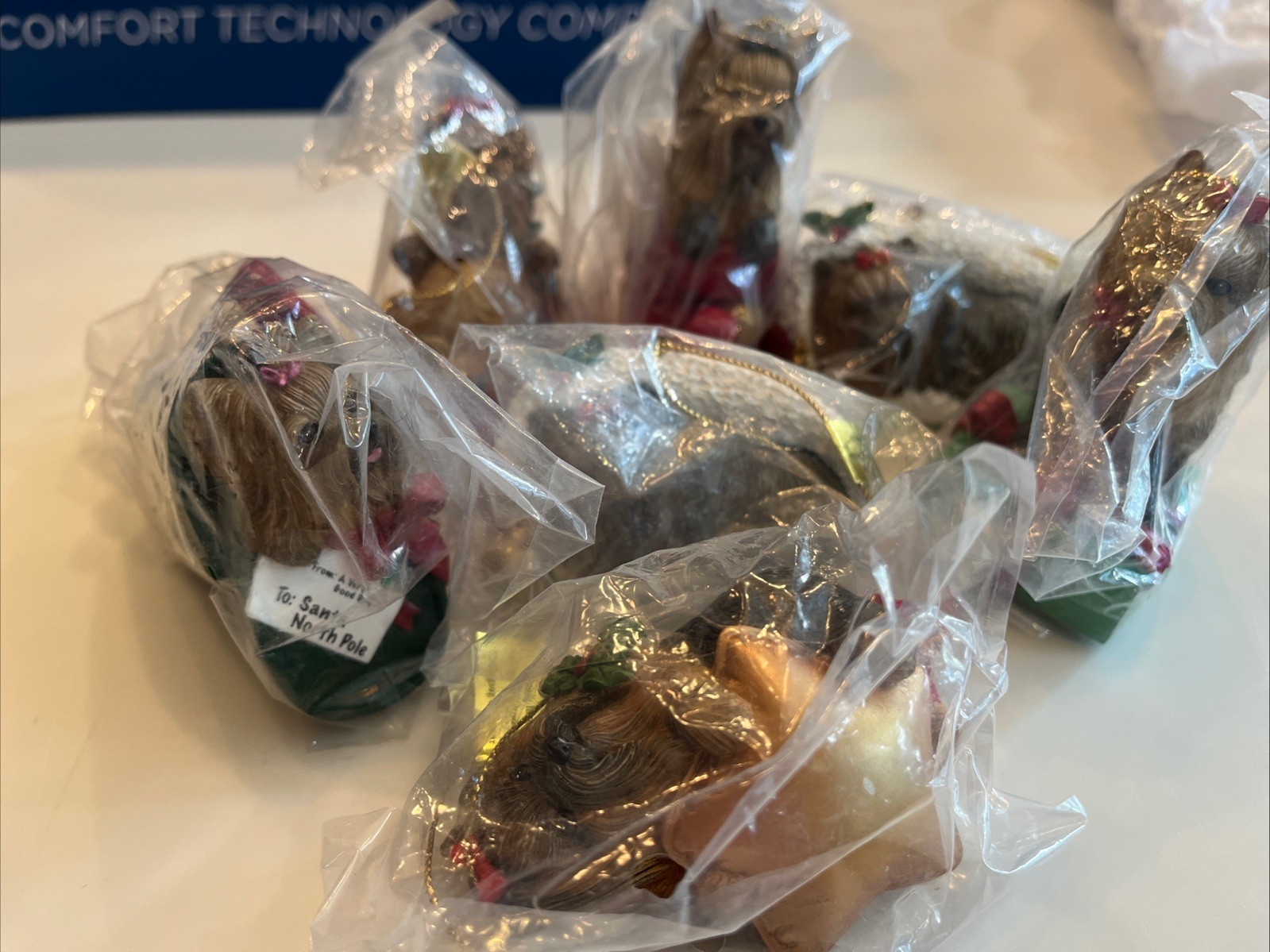 7 Danbury Mint Yuletide Yorkies Christmas Ornaments Resin Adorable New W/Tags 7 Danbury Mint Yuletide Yorkies Christmas Ornaments Resin Adorable New W/Tags