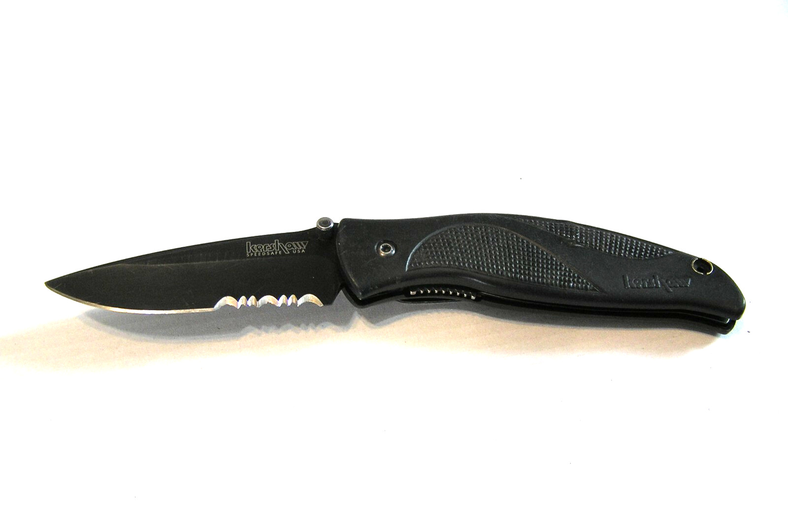 Kershaw 1550ST Black Out Pocket Knife 440A USA 2001 Ken Onion 1560 1540