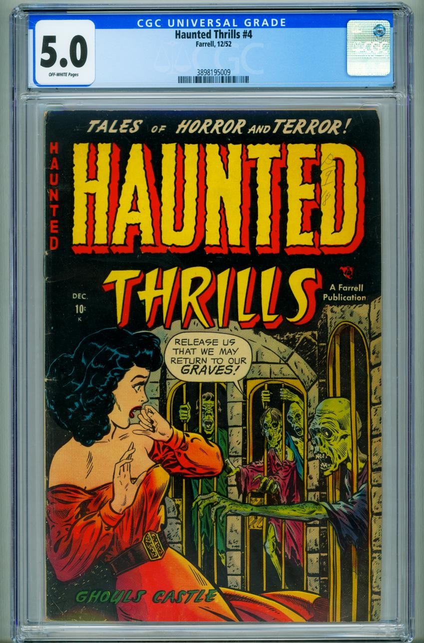 Haunted Thrills #4 CGC 5.0 1952-Pre-code Horror-3898195009 Haunted Thrills #4 CGC 5.0 1952-Pre-code Horror-3898195009