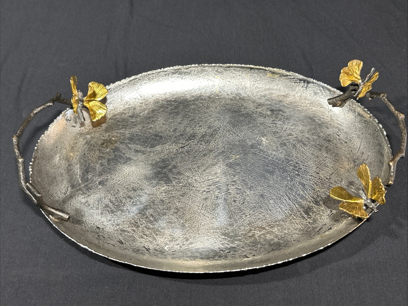 MICHAEL ARAM BUTTERFLY GINKGO MEDIUM TRAY 13” MICHAEL ARAM BUTTERFLY GINKGO MEDIUM TRAY 13”