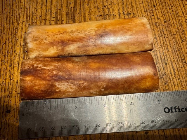 BEAUTIFUL BROWN COLORED BONE KNIFE HANDLE MATERIAL BLANK SCALES BEAUTIFUL BROWN COLORED BONE KNIFE HANDLE MATERIAL BLANK SCALES