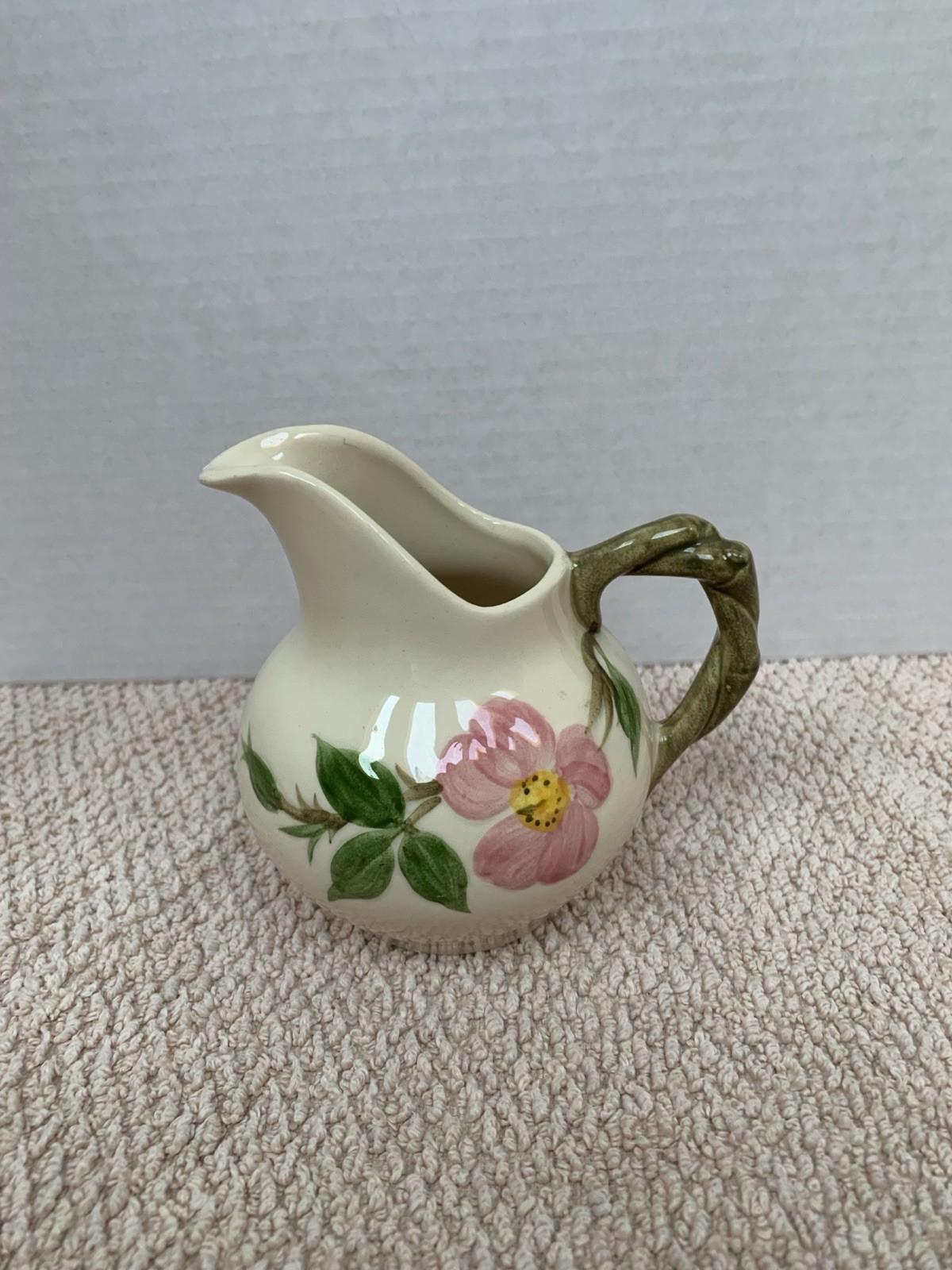 🌸 DESERT ROSE 🌸FRANCISCAN WARE CA CREAMER PITCHER 3.75" Vintage 1953-1958 🌸 DESERT ROSE 🌸FRANCISCAN WARE CA CREAMER PITCHER 3.75" Vintage 1953-1958