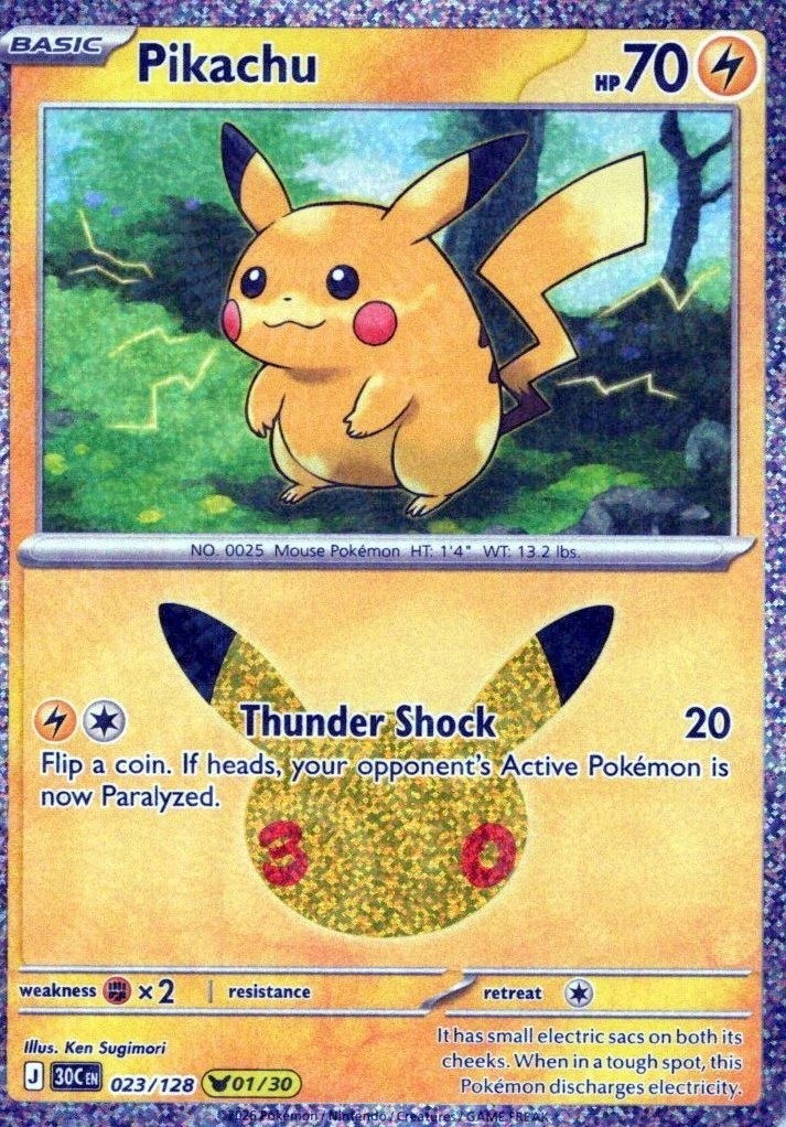 30th Anniversary Pikachu's Finish your set 30th Anniversary Pikachu's Finish your set