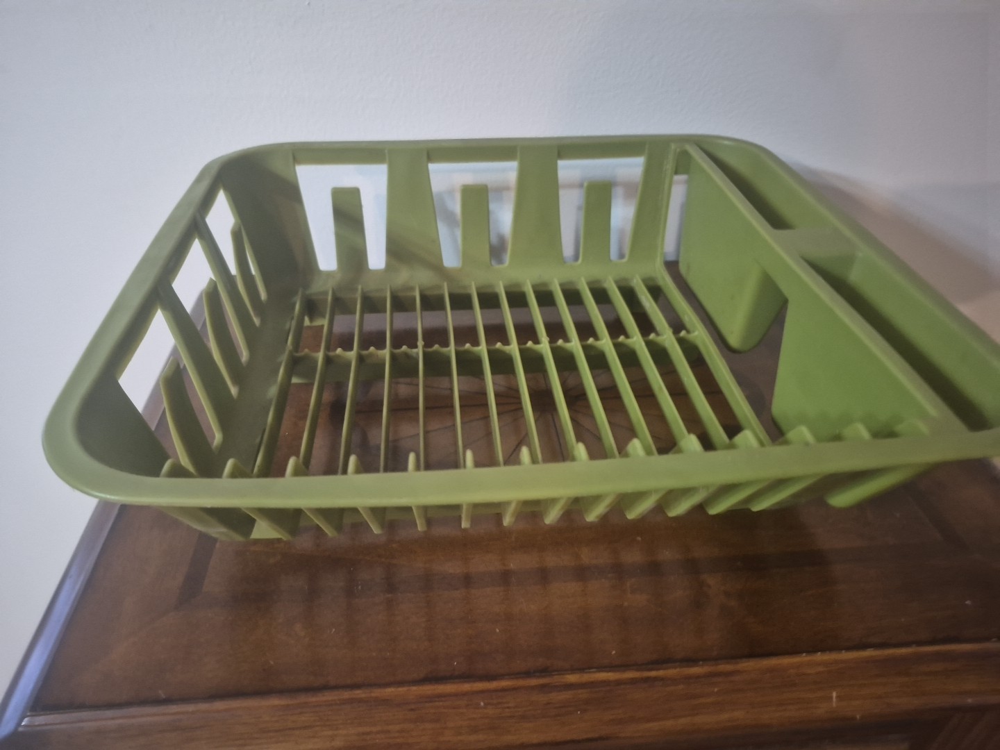 Vtg 60's Melamine Sink Dish Drying Rack Green Rubbermaid Olive Avocado