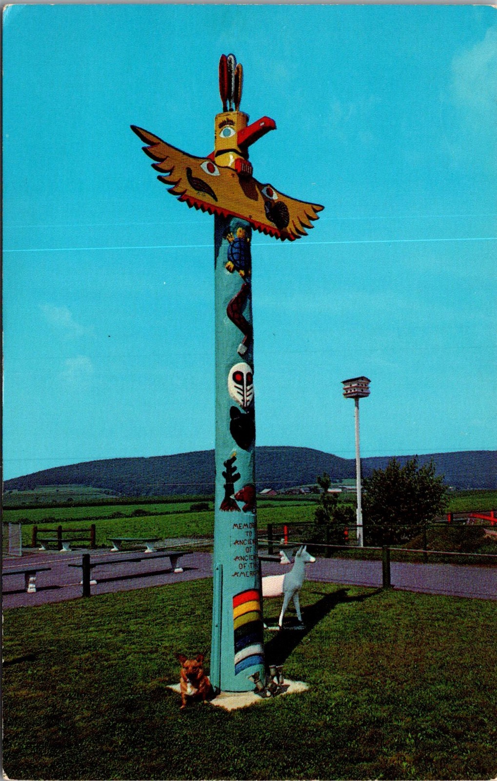 Heislers Totem Pole Miniature Golf Tamaqua PA Vintage Postcard 5P21-26