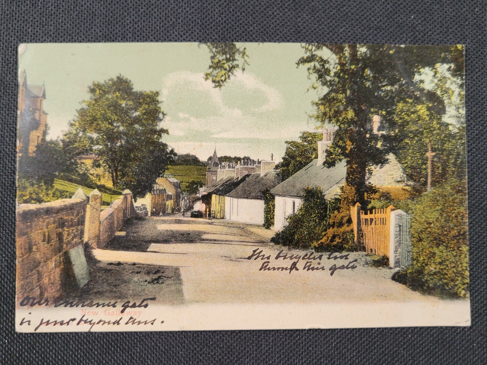 Vintage Galloway Scotland Postcard 1900s Street Scene Handwriting Stamp Collecti Vintage Galloway Scotland Postcard 1900s Street Scene Handwriting Stamp Collecti