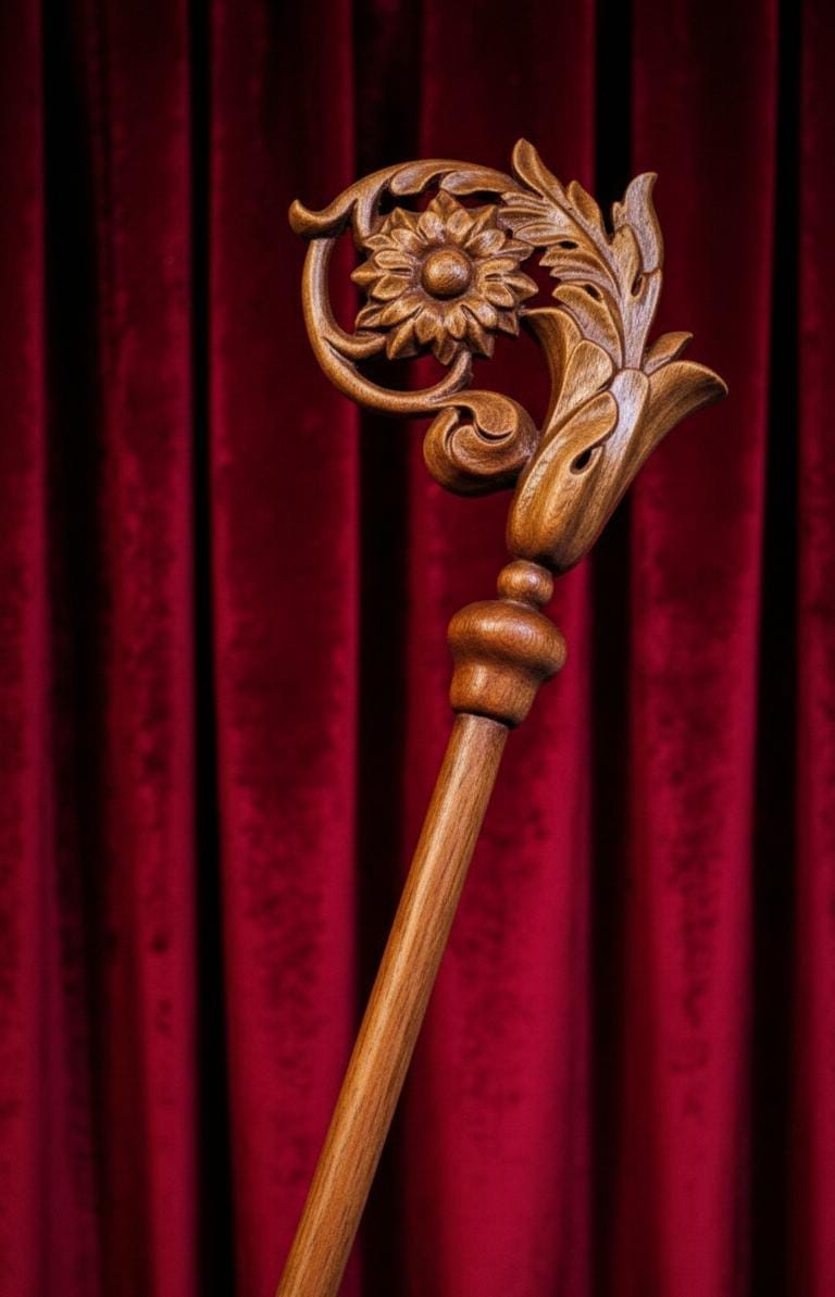 Wood CROZIER Polish Staff Crosier Bishop Quality Craftsmanship, 70"Christmas G1 Wood CROZIER Polish Staff Crosier Bishop Quality Craftsmanship, 70"Christmas G1