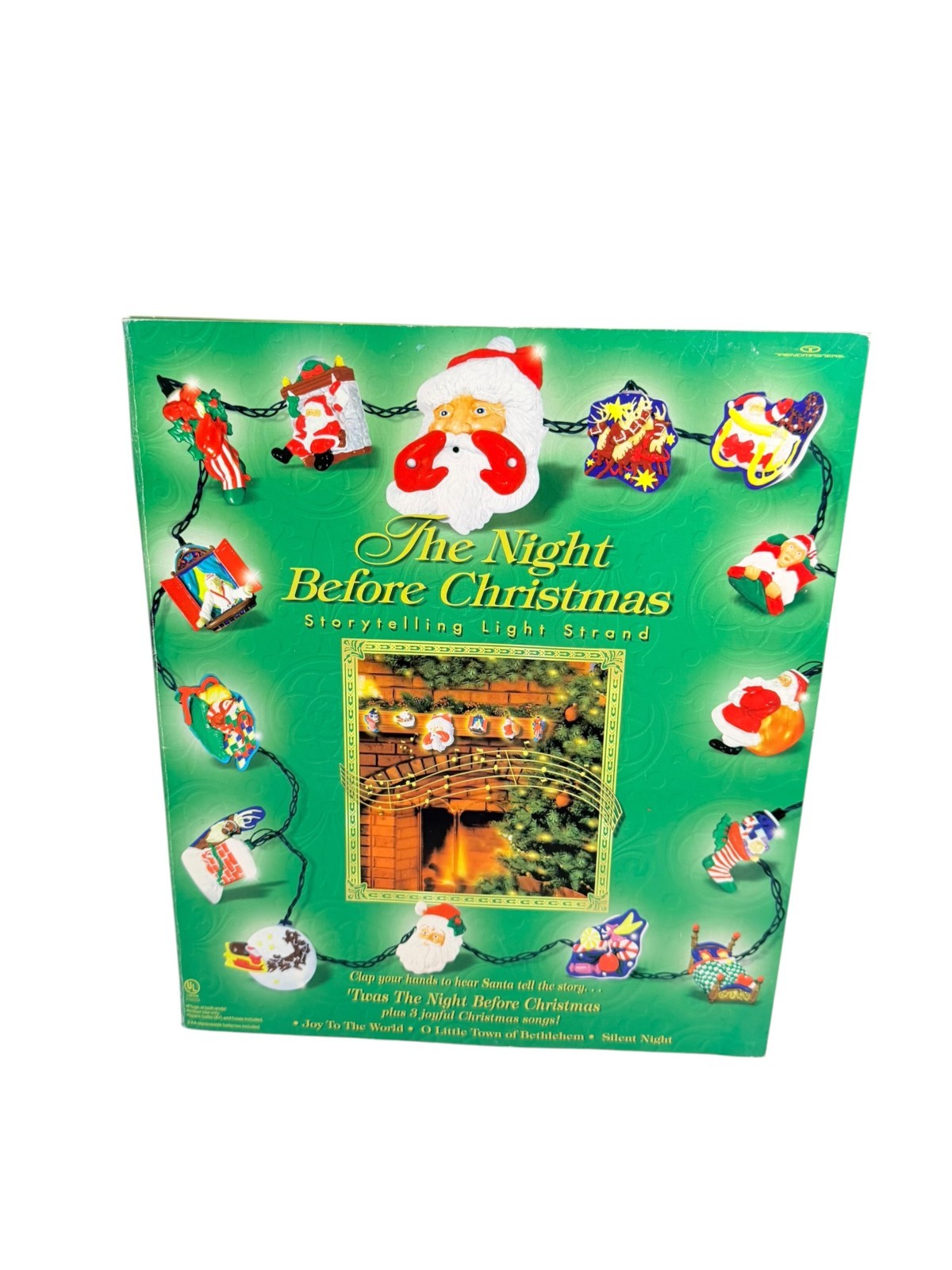 2000 Trendmasters Night Before Christmas Storytelling Light Strand NEW Sealed 