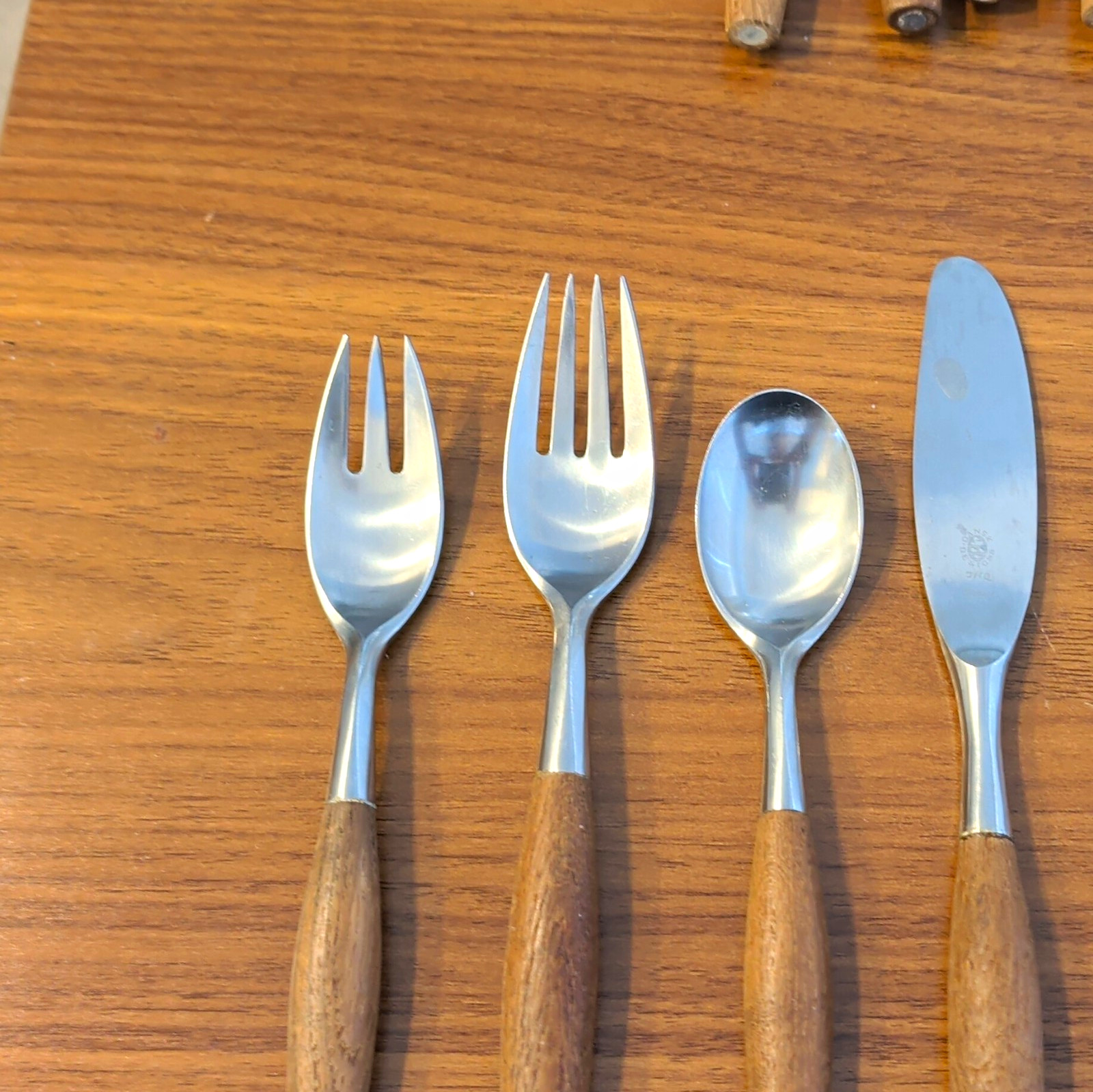 Vintage German WMF Geislingen Flatware Set – Wood Handles – 4 Pieces Vintage German WMF Geislingen Flatware Set – Wood Handles – 4 Pieces