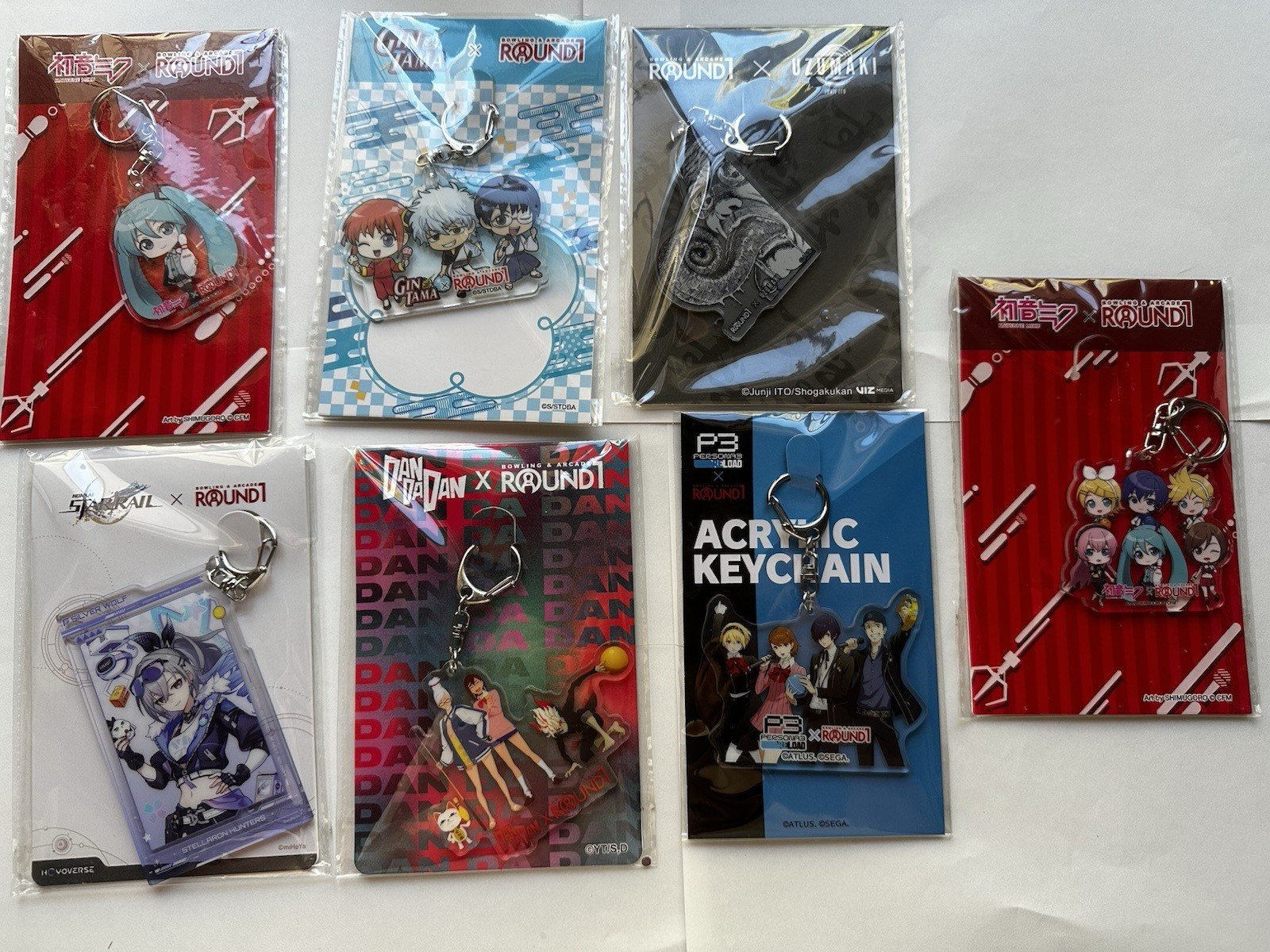 Brand New Round 1 Key Chain - BUNDLE OF 7 Brand New Round 1 Key Chain - BUNDLE OF 7