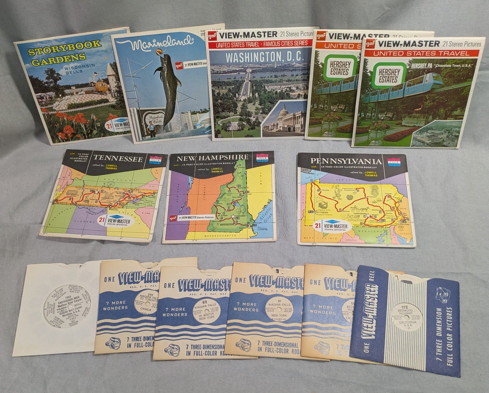 Vintage View Master Reels Lot GAF & Sawyers 30 Reels Vintage View Master Reels Lot GAF & Sawyers 30 Reels