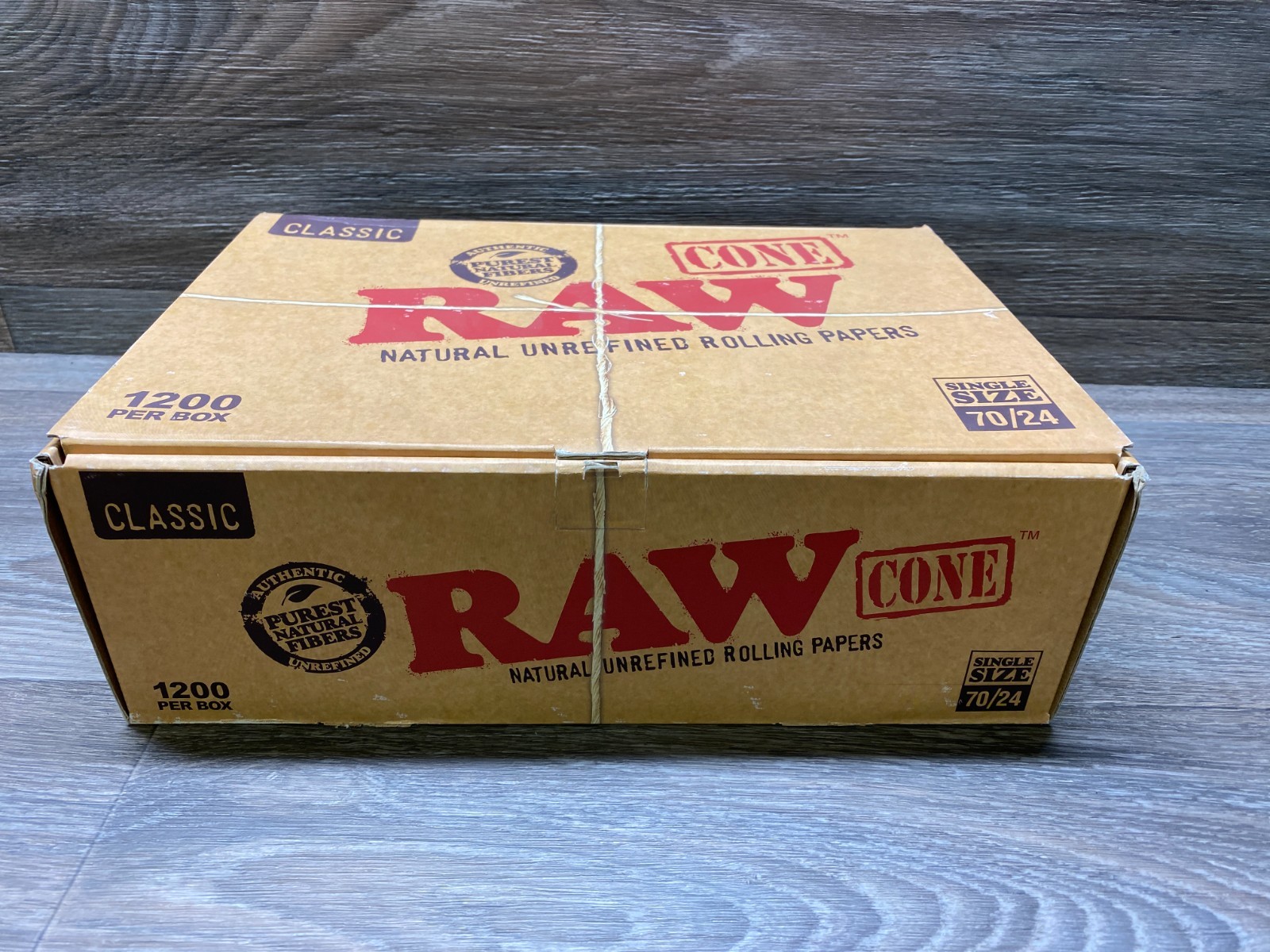 RAW Classic Single Size 70/24 | Bulk Box | 1200 Pre Rolled Cones RAW Classic Single Size 70/24 | Bulk Box | 1200 Pre Rolled Cones