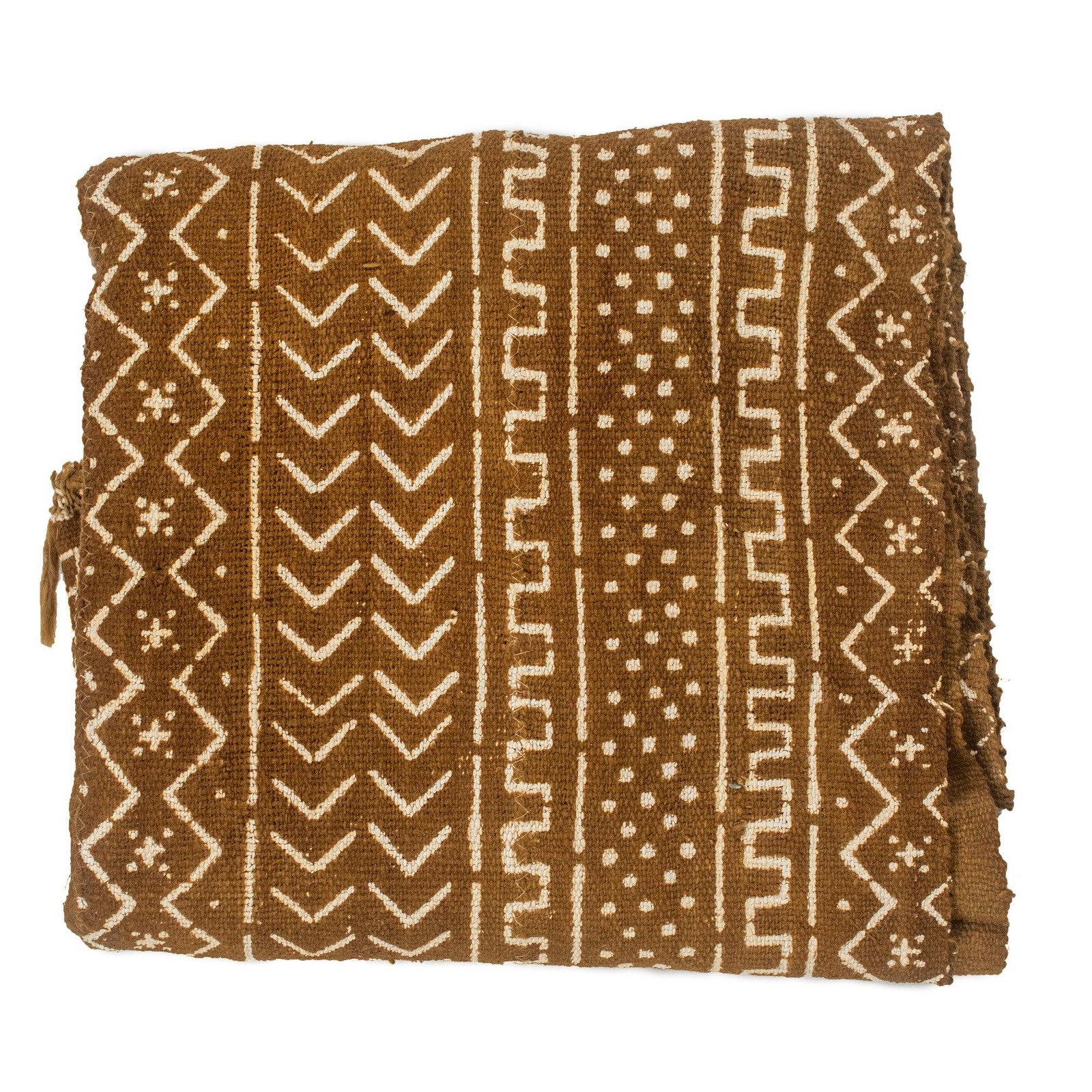 Caramel Brown Bogolan Mali Mud Cloth Troungoumbe Design African Cotton Handmade Caramel Brown Bogolan Mali Mud Cloth Troungoumbe Design African Cotton Handmade