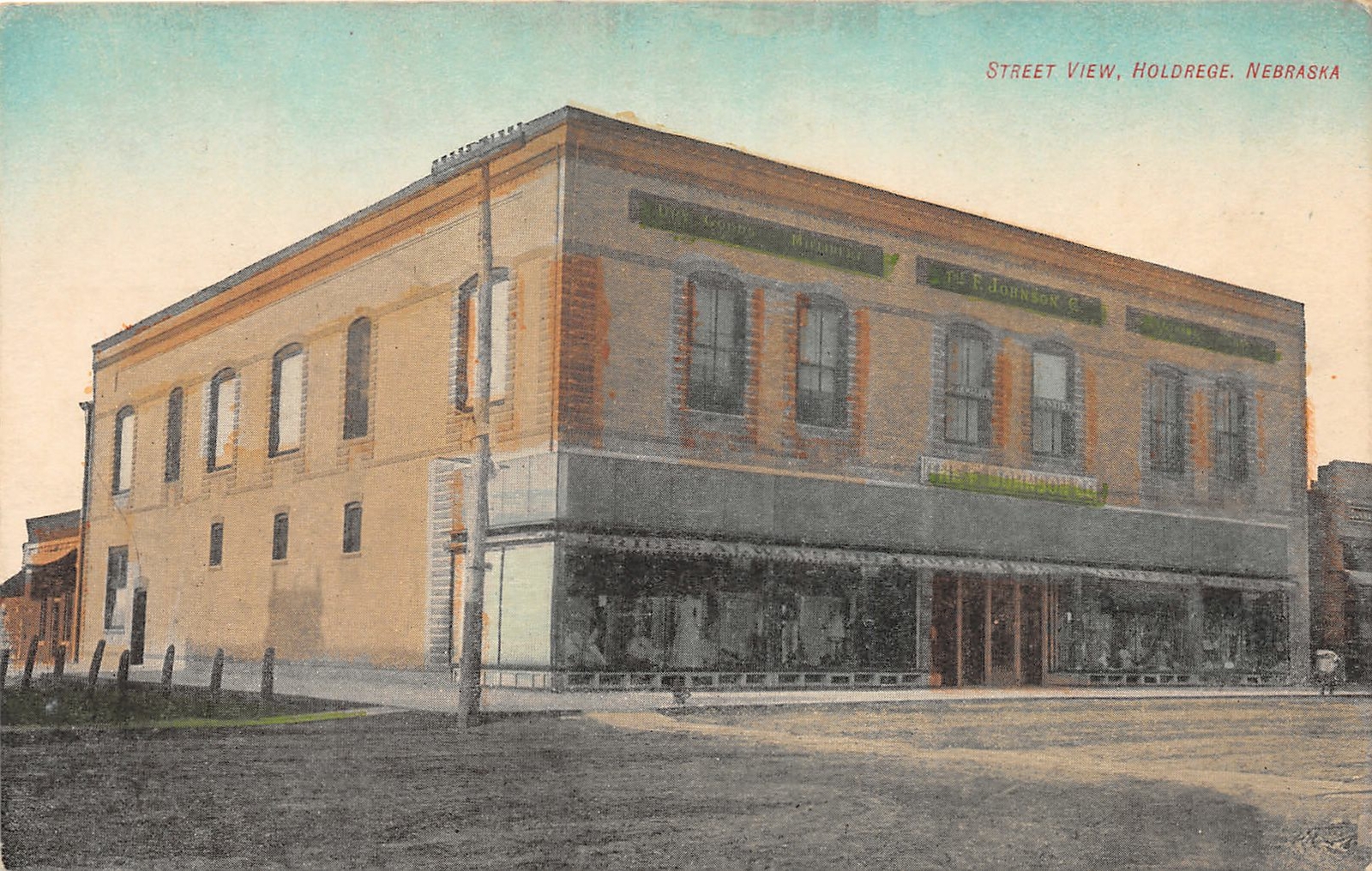 H60/ Holdrege Nebraska Postcard c1910 Street View Dime Store Front 126 H60/ Holdrege Nebraska Postcard c1910 Street View Dime Store Front 126