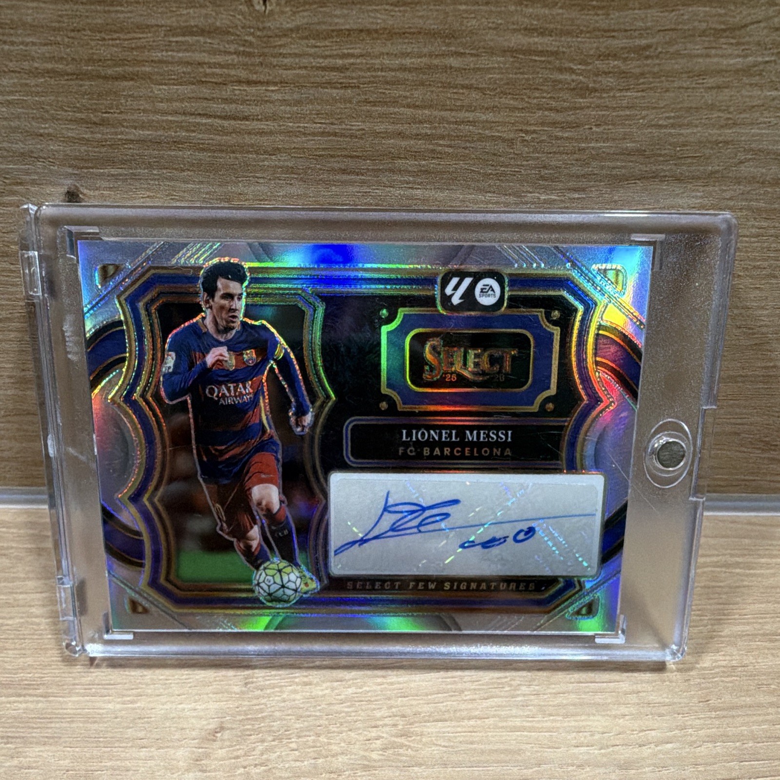 2025-26 Panini Select La Liga Lionel Messi Auto Select Few Signatures #SF-LM 2025-26 Panini Select La Liga Lionel Messi Auto Select Few Signatures #SF-LM