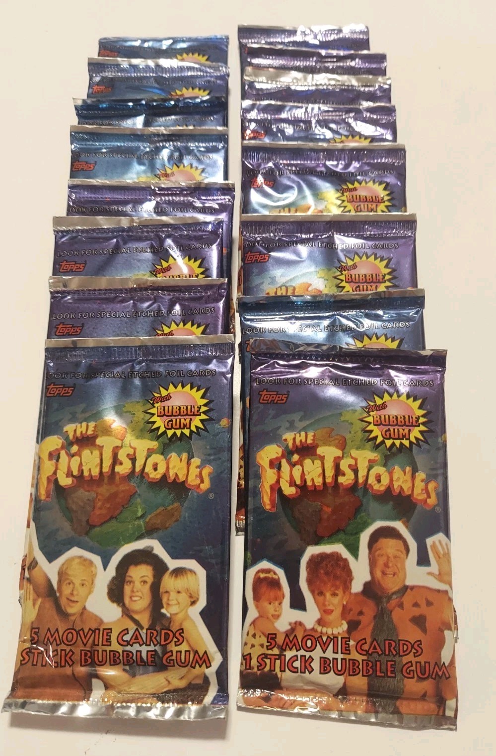1993 Topps The Flintstones Movie Trading Cards Lot Of (16) Packs Sealed 1993 Topps The Flintstones Movie Trading Cards Lot Of (16) Packs Sealed