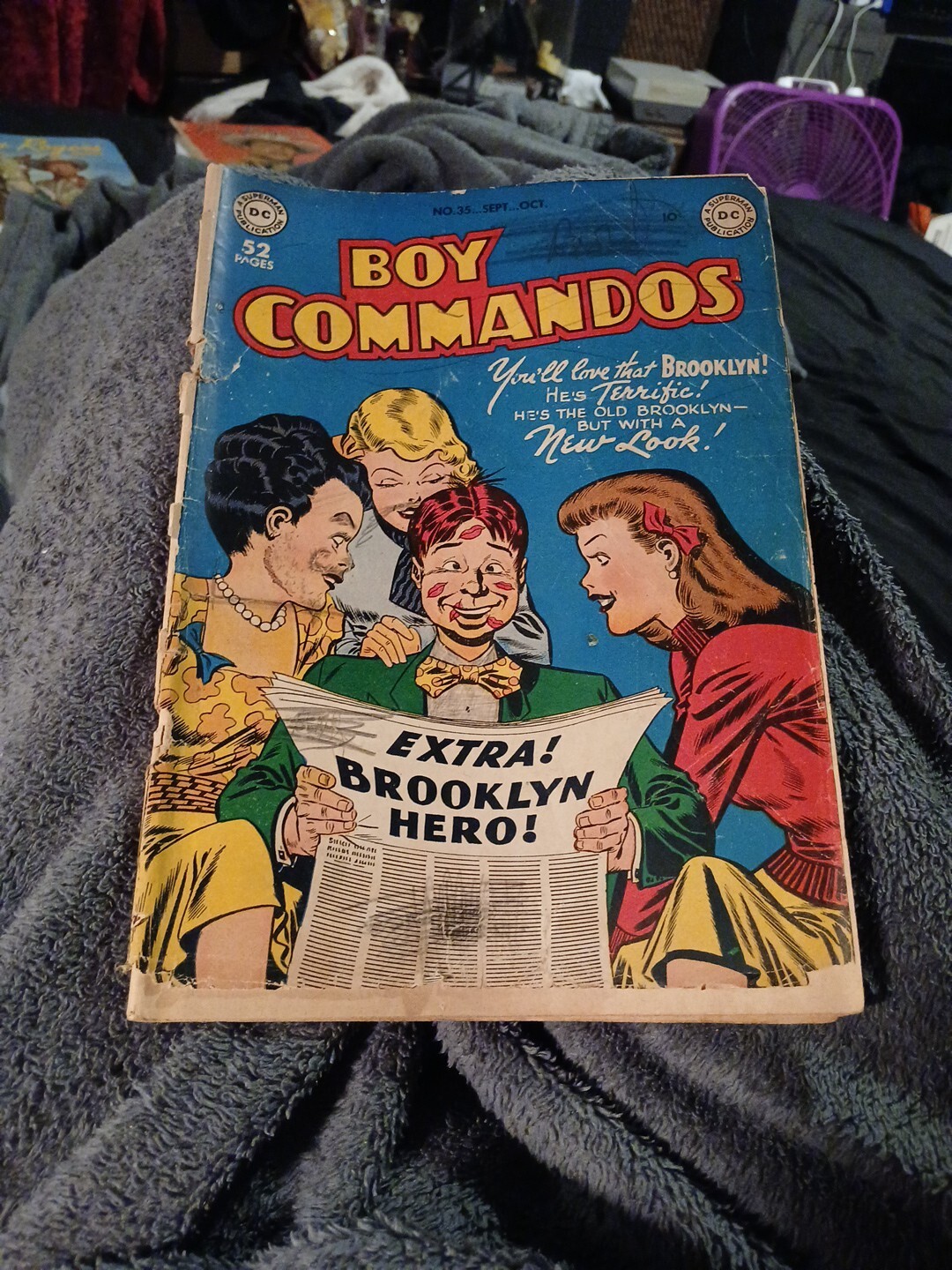 Boy Commandos #35 Dc Comics 1949 Golden Age Scarce 2nd To Last Issue Precode Boy Commandos #35 Dc Comics 1949 Golden Age Scarce 2nd To Last Issue Precode