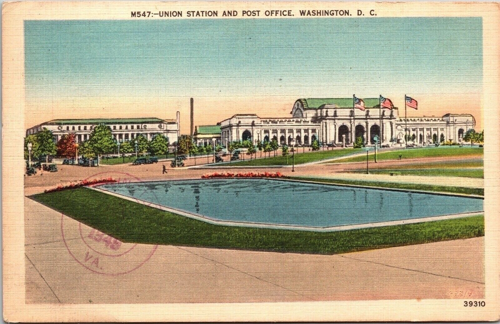 Union Station Post Office Washington Dc Linen Cancel Pm 1949 Postcard Union Station Post Office Washington Dc Linen Cancel Pm 1949 Postcard