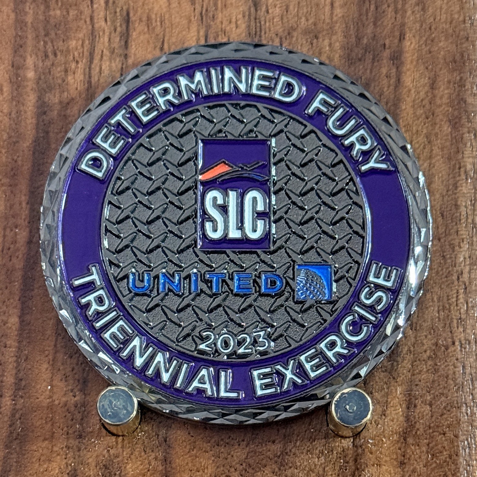 Determined Fury Triennial Exercise 2023 SLC Challenge Coin  W#29