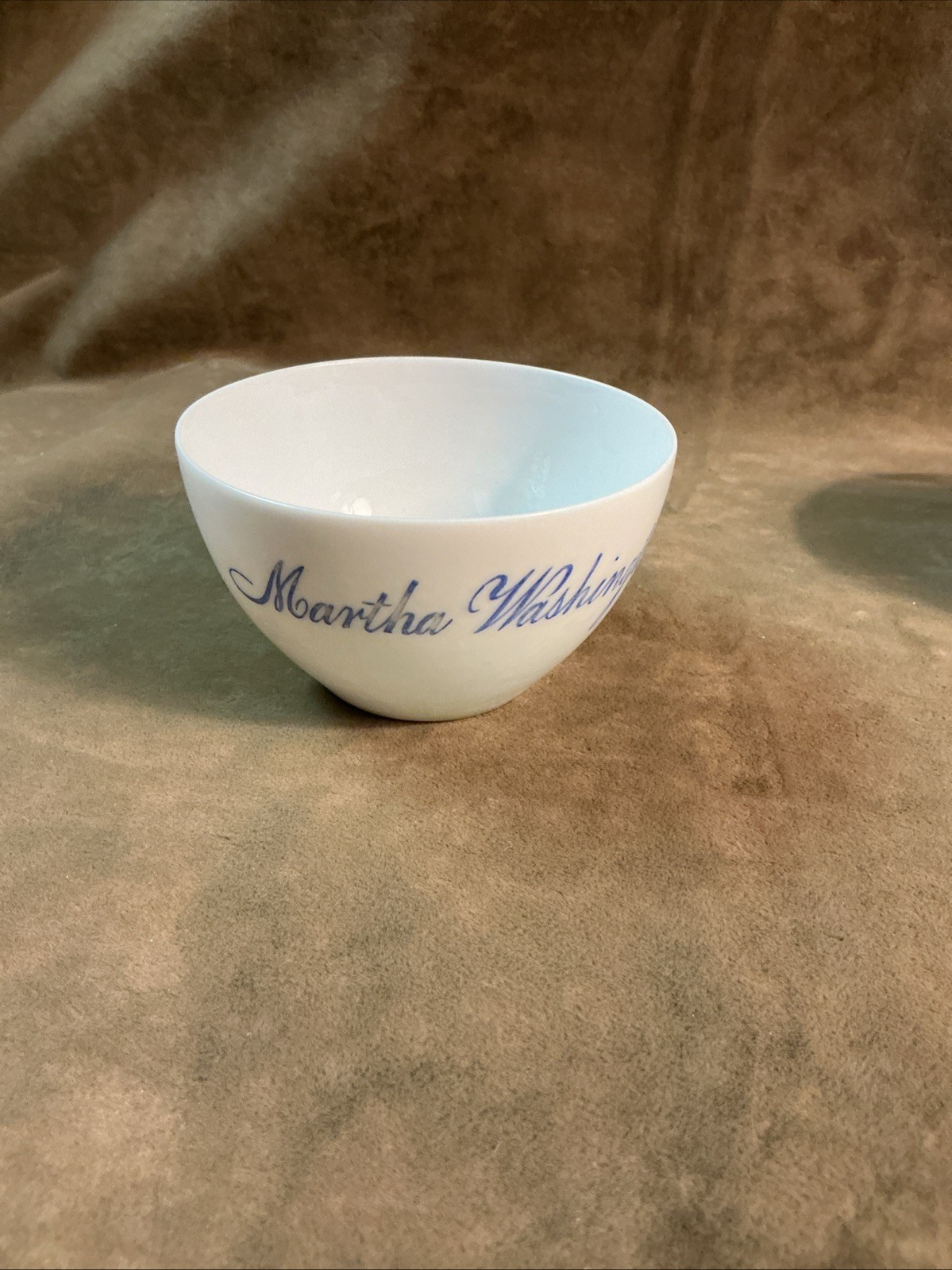Rare 1875 Baltimore Maryland Martha Washington Tea Party Cup Only Blue  & White