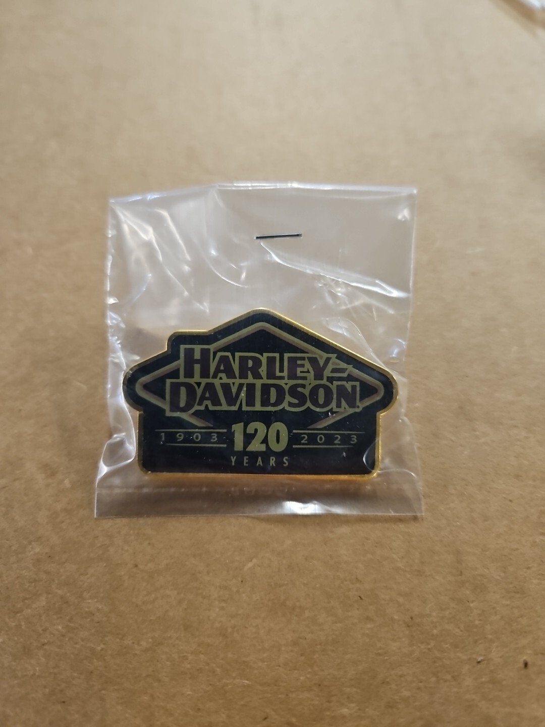 Harley 120 Years 120th Anniversary Dealer Pin Button Harley 120 Years 120th Anniversary Dealer Pin Button