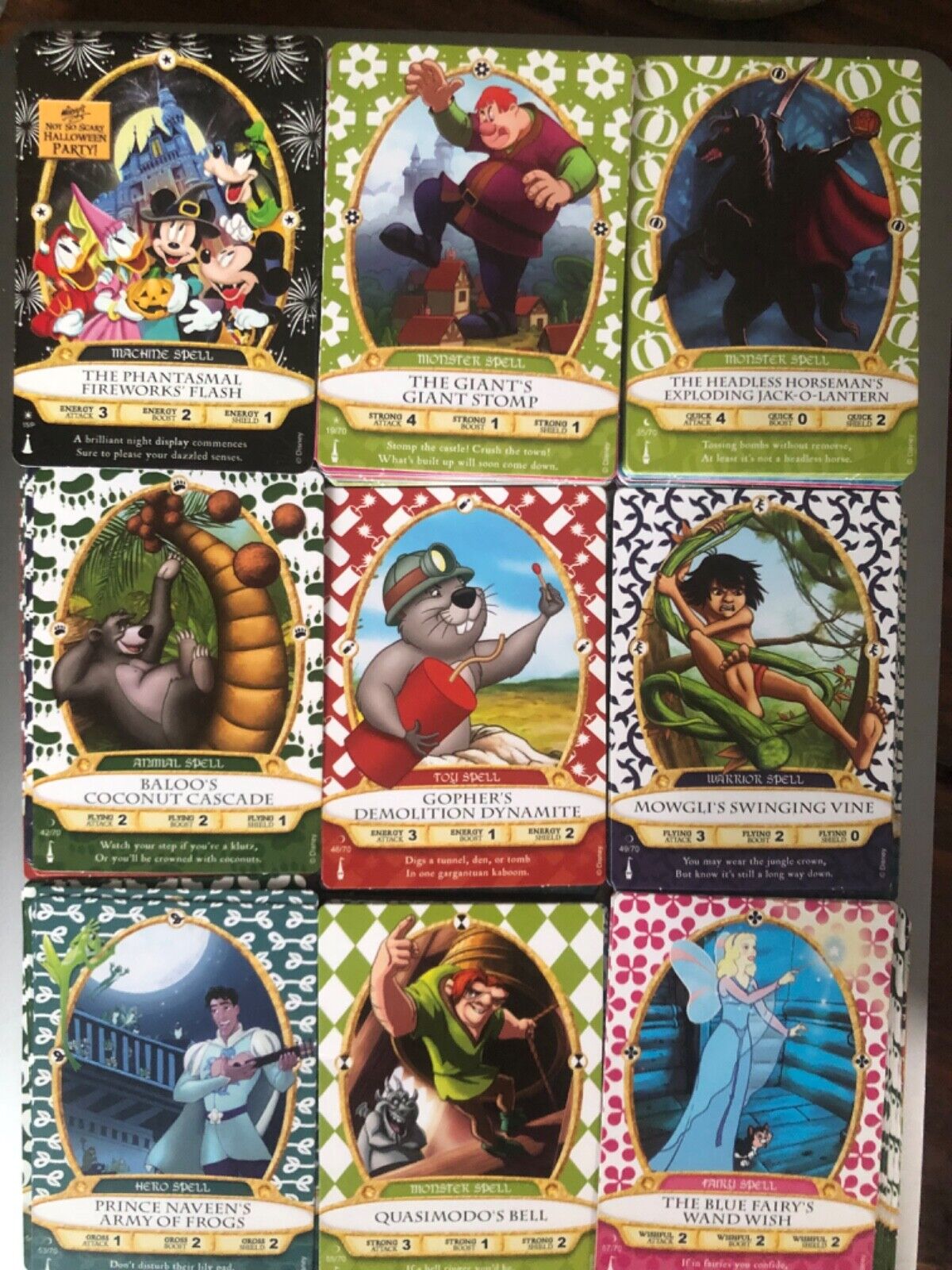 Disney Sorcerers of the Magic Kingdom SOTMK You Pick Any Card #1-60 Finish Set