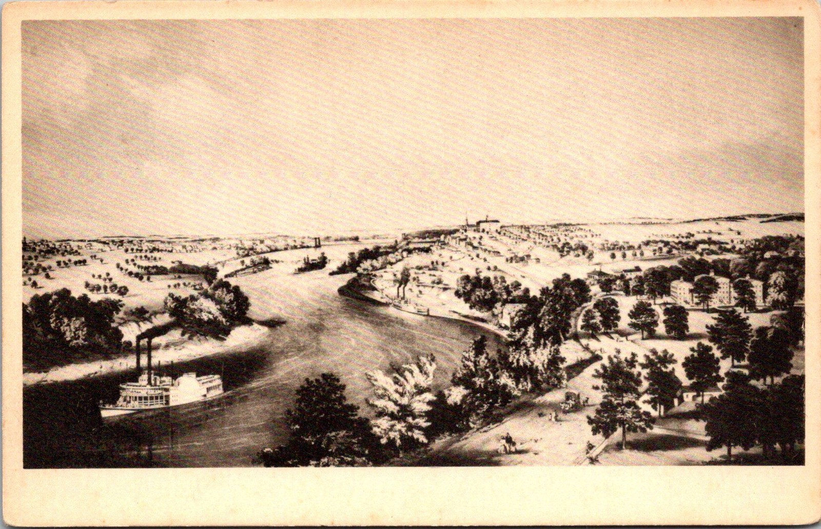 Minnesota Historical Society Minneapolis St Anthony 1857 Postcard Litho B69 Minnesota Historical Society Minneapolis St Anthony 1857 Postcard Litho B69
