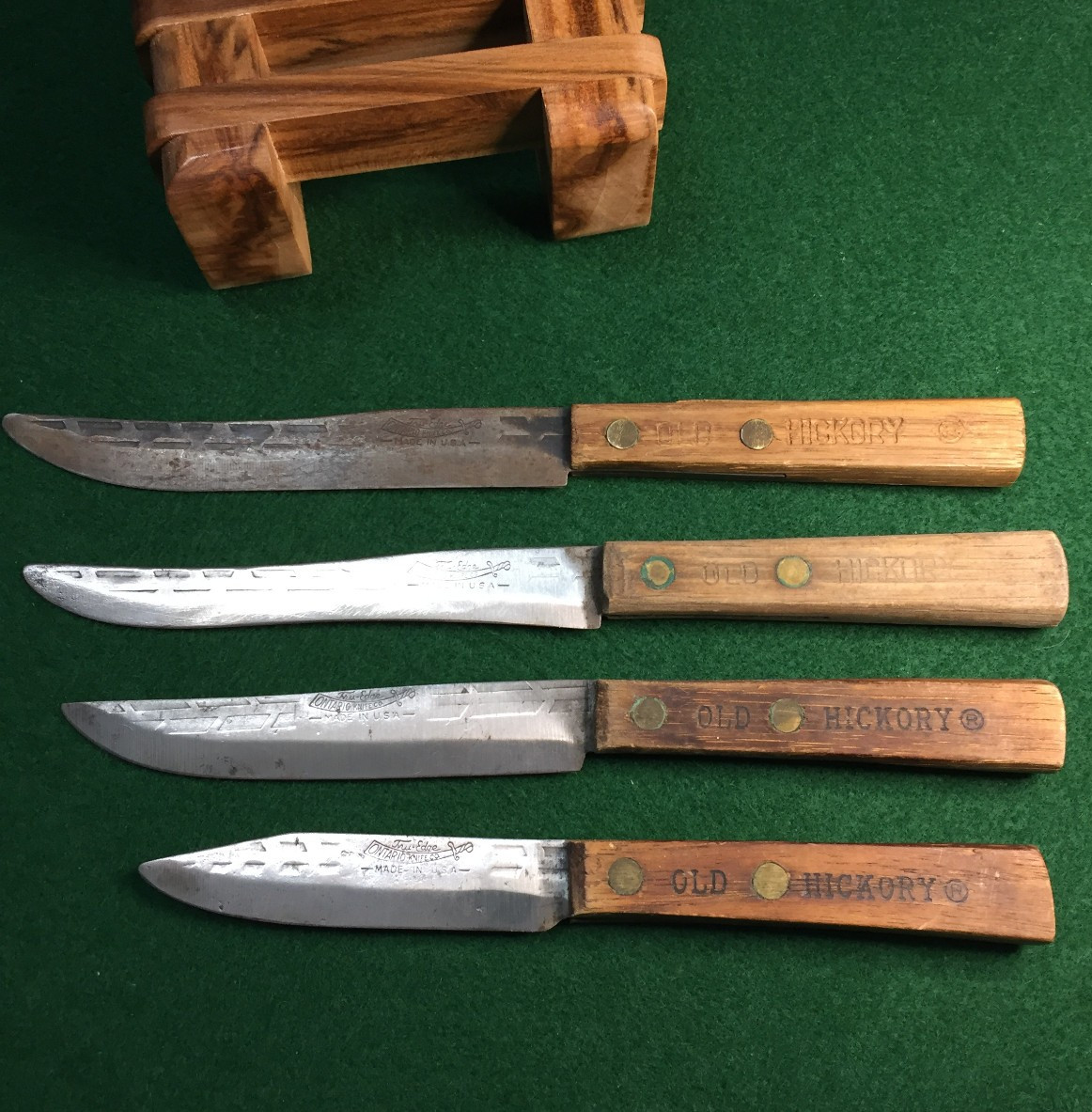 Lot of 4 Vintage Ontario Knife Company True Edge Paring Knives Lot of 4 Vintage Ontario Knife Company True Edge Paring Knives