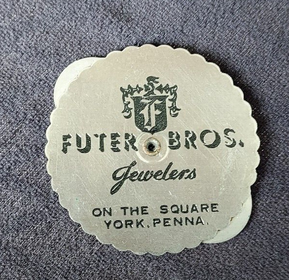 1939 Metal Advertising Premium 22 Year Calendar Futer Bros Jewelers York PA 1939 Metal Advertising Premium 22 Year Calendar Futer Bros Jewelers York PA