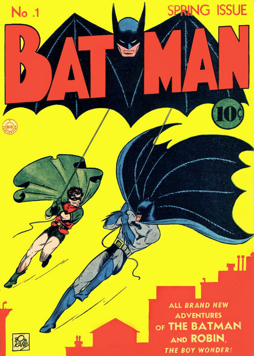 1940 DC Comics Batman #1 Cover Poster Print Bruce Wayne Caped Crusader 🦇
