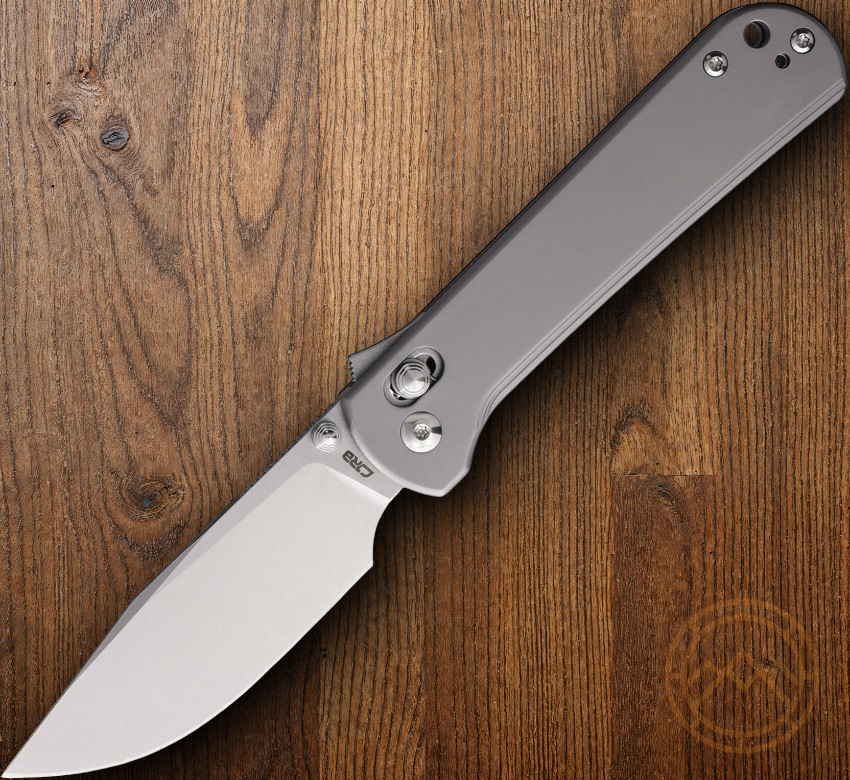CJRB Bolt Folding Knife 3.25" Stonewash AR-RPM9 Steel Blade Gray Titanium Handle CJRB Bolt Folding Knife 3.25" Stonewash AR-RPM9 Steel Blade Gray Titanium Handle