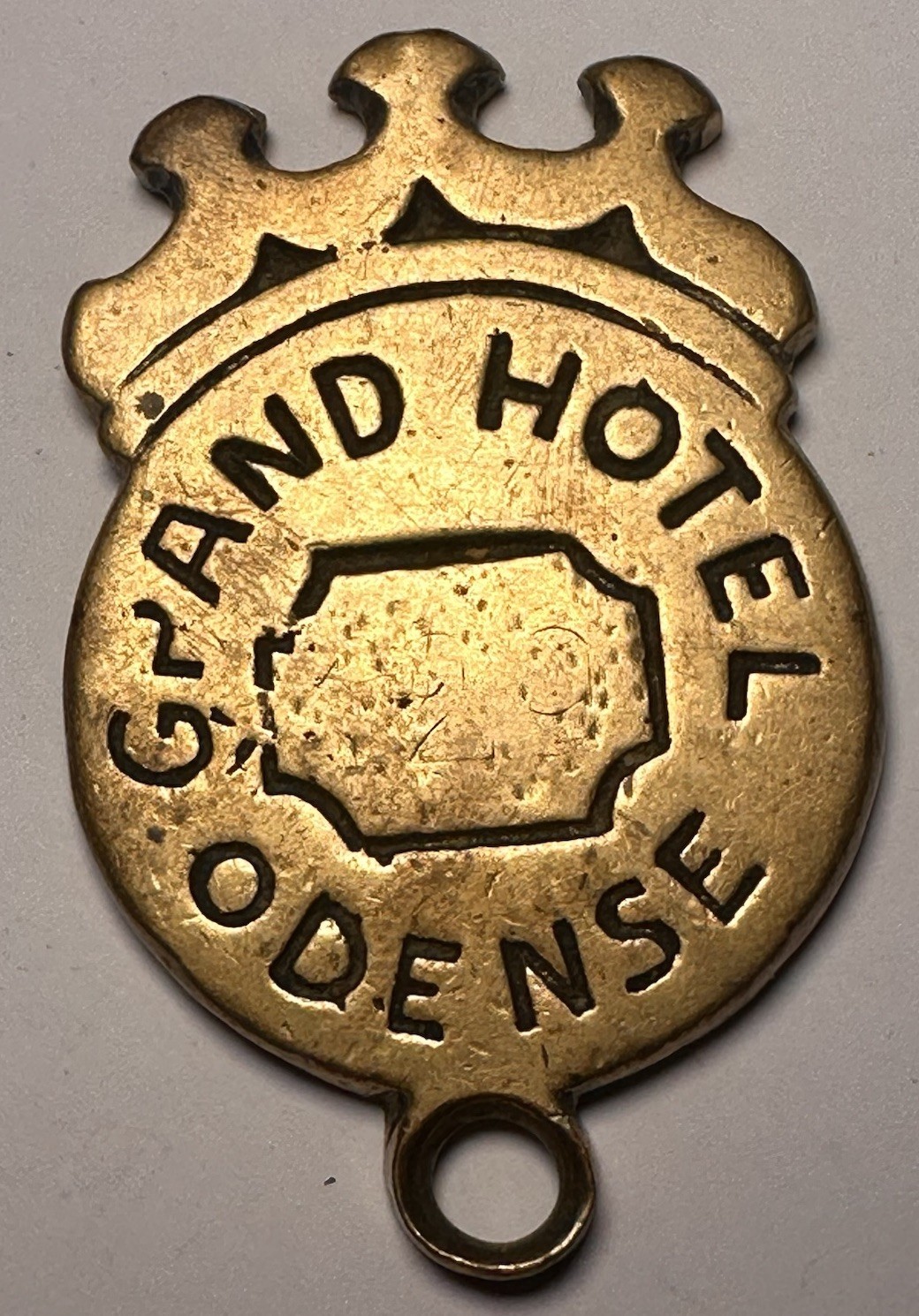 Grand Hotel Odense Denmark Scandinavian Chunky Bronze Hotel Room Key #2 N Fob Grand Hotel Odense Denmark Scandinavian Chunky Bronze Hotel Room Key #2 N Fob
