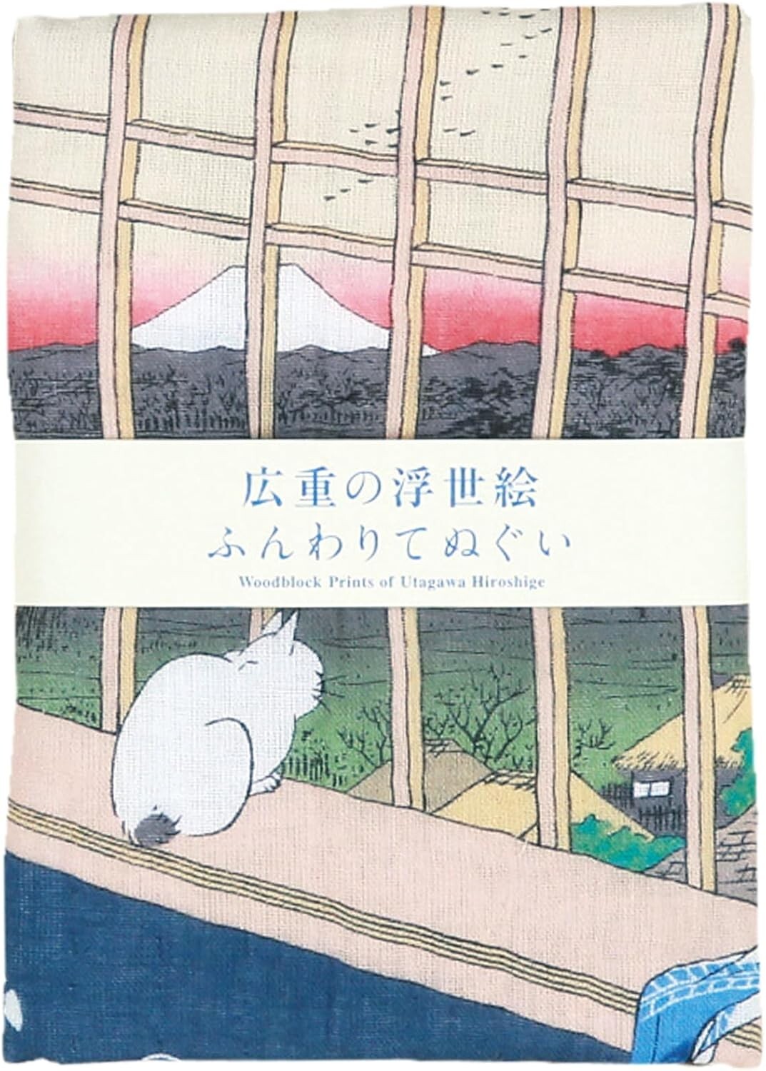 Japanese Tenugui Tapestry Cotton Hand Towel Bento Cloth Hiroshige Ukiyoe EDO CAT Japanese Tenugui Tapestry Cotton Hand Towel Bento Cloth Hiroshige Ukiyoe EDO CAT