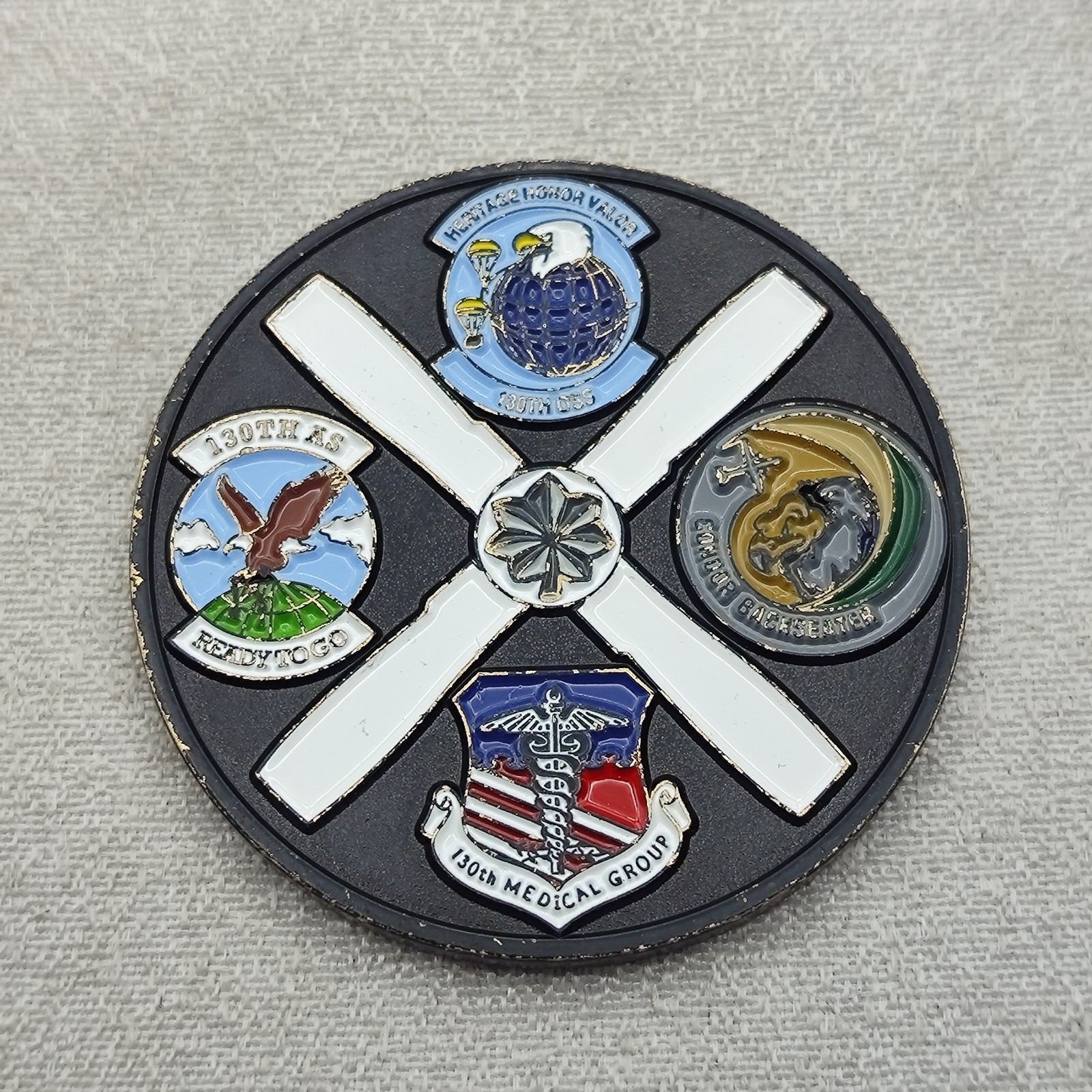 USAF 130th AW Charlie West Challenge Coin USAF 130th AW Charlie West Challenge Coin