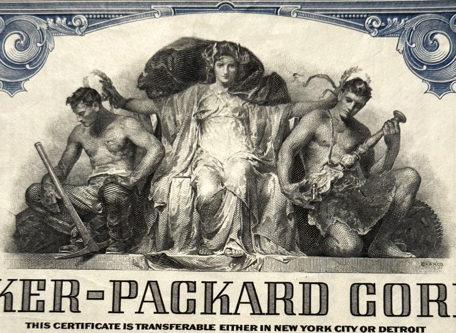 Vintage Studebaker-Packard Stock Certificate 🚗 1950s 100 Shares Detroit