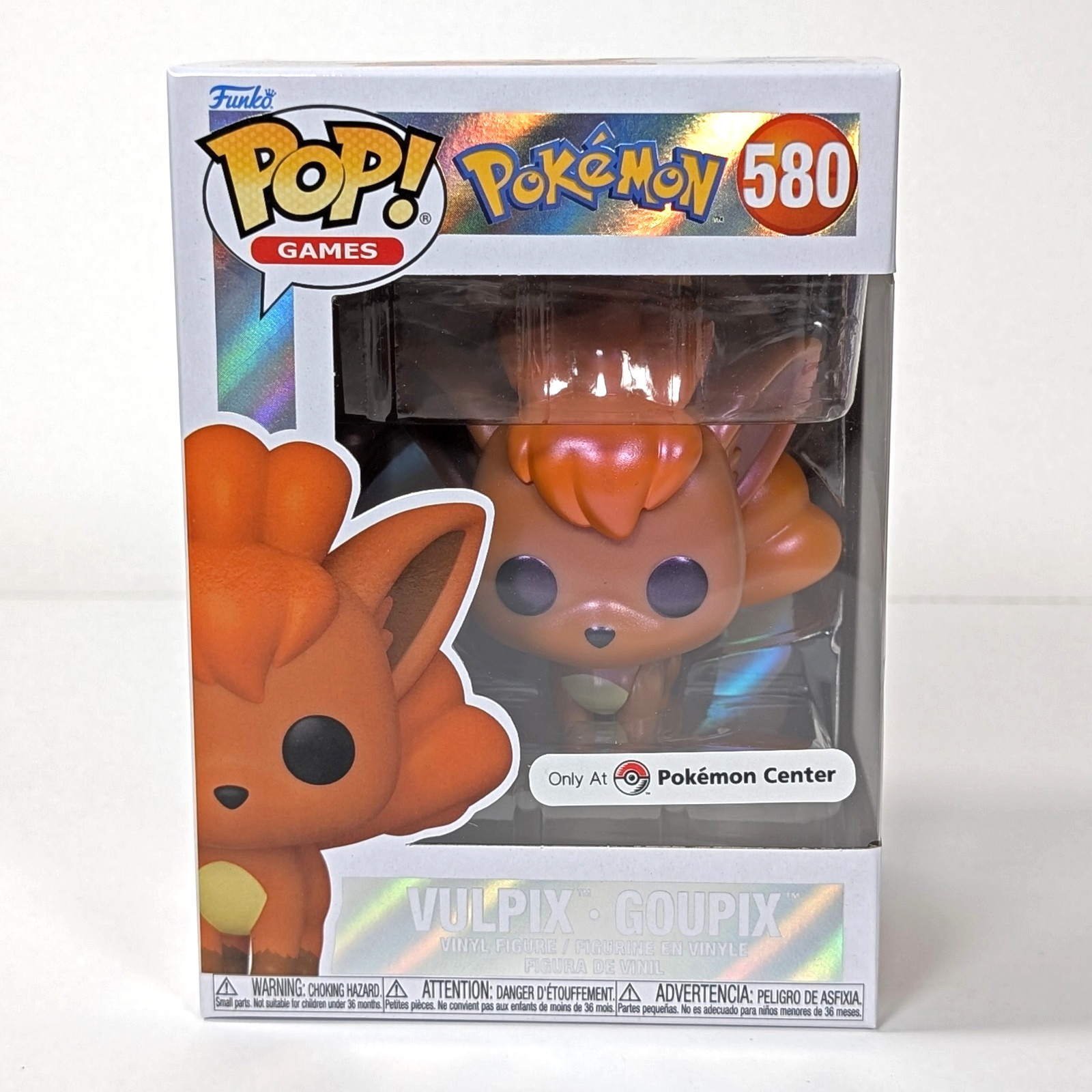 Pokemon Center Exclusive Pearlescent Vulpix Funko Pop Vinyl #580 Sealed NEW Pokemon Center Exclusive Pearlescent Vulpix Funko Pop Vinyl #580 Sealed NEW