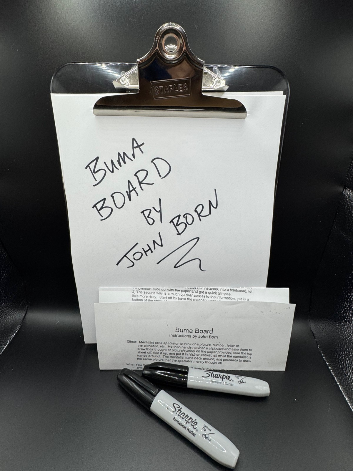 John Born "Buma Board" - Clear Impression Clipboard Mentalism -Complete Rare Set John Born "Buma Board" - Clear Impression Clipboard Mentalism -Complete Rare Set