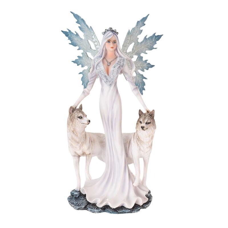 SNOW QUEEN WITH WOLVES - 10 INCH SNOW QUEEN WITH WOLVES - 10 INCH