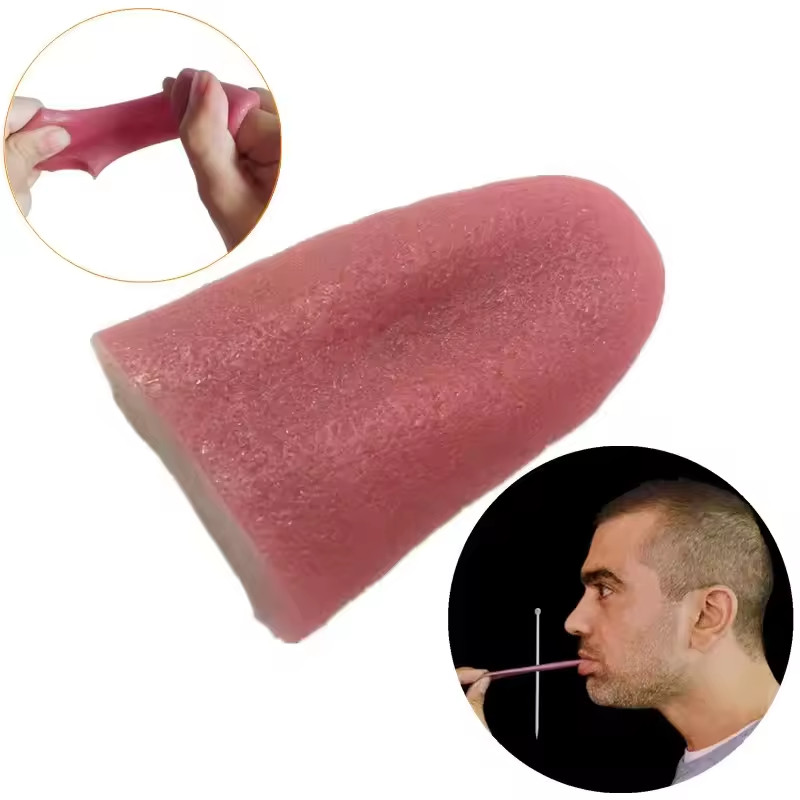 Realistic Fake Tongue Prank Magic Trick Halloween Novelty Prop Realistic Fake Tongue Prank Magic Trick Halloween Novelty Prop