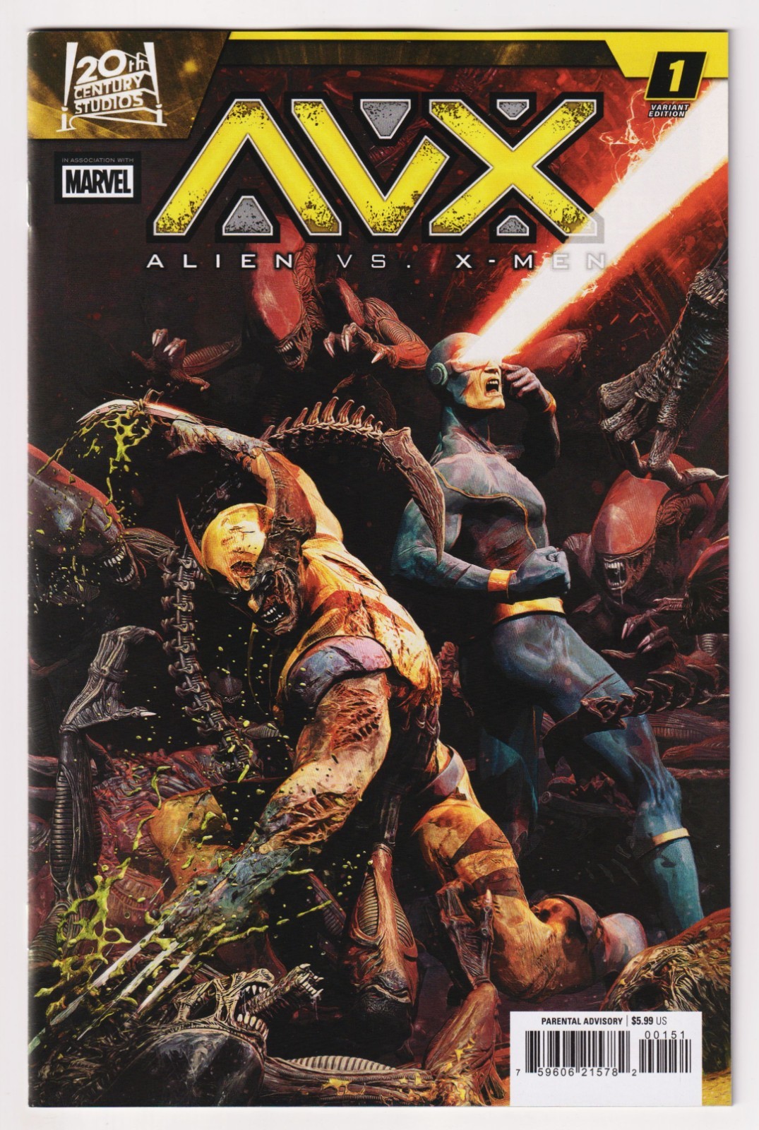 AVX Alien vs X-Men #1 Barends Variant (Marvel, 2026) NM