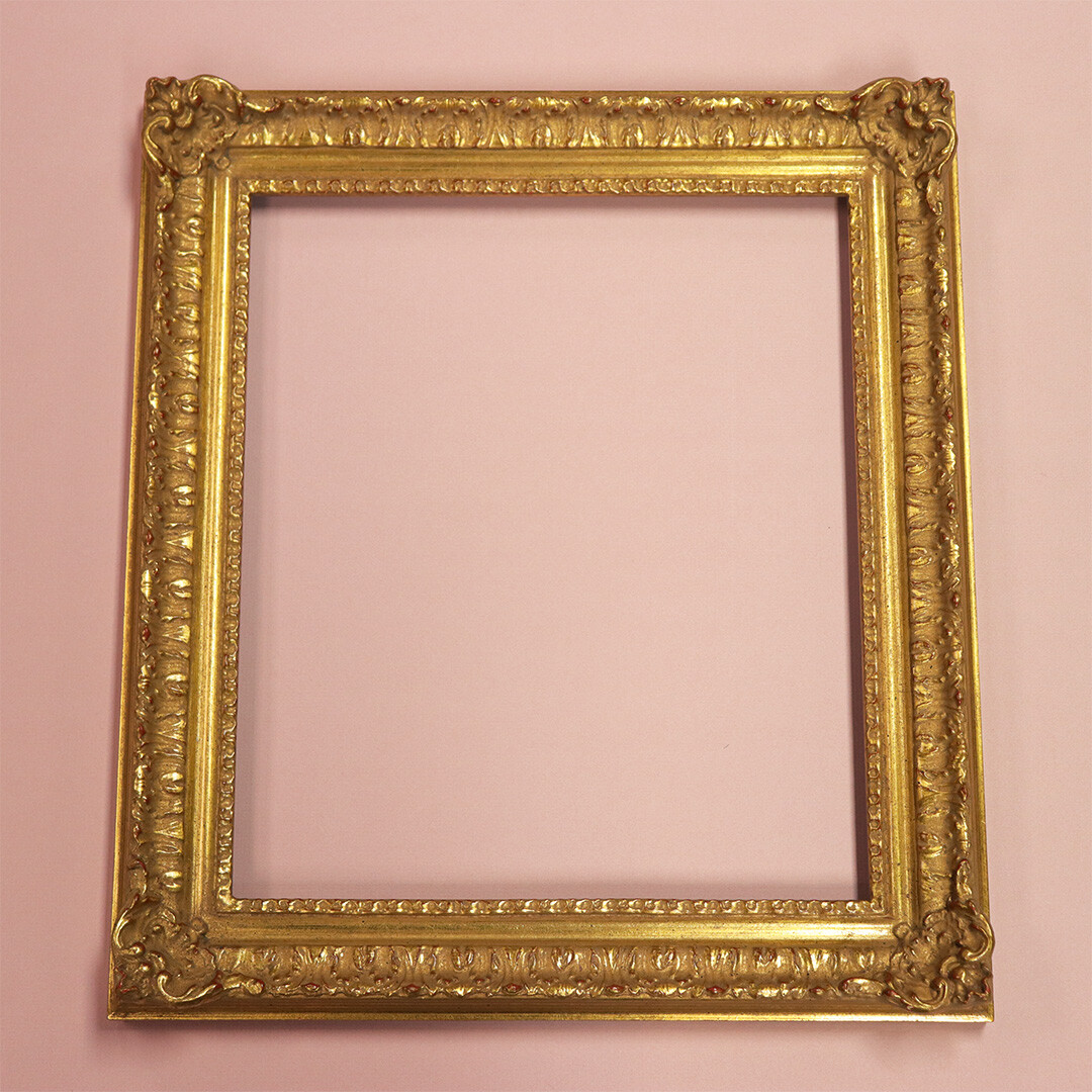 11" x 14" Custom Ornamental Handmade Picture Frame Gold Leaf Made in USA 11" x 14" Custom Ornamental Handmade Picture Frame Gold Leaf Made in USA