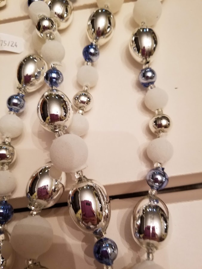 Vintage Mercury Glass Garland Czech Republic NOS
