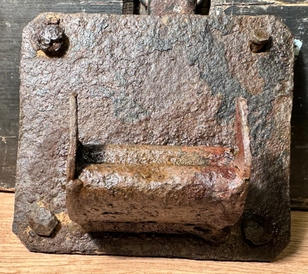 WW2 GERMAN 8CM GrW34 Mortar Bipod Carrying Pad \ Ruckasack metal holder