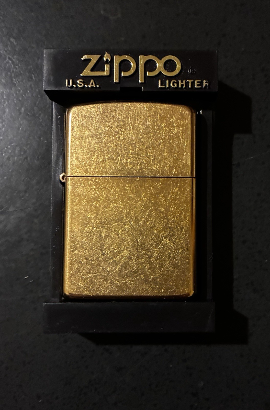 Vintage 2003 High Polish Brass Zippo Lighter New A-03 Vintage 2003 High Polish Brass Zippo Lighter New A-03