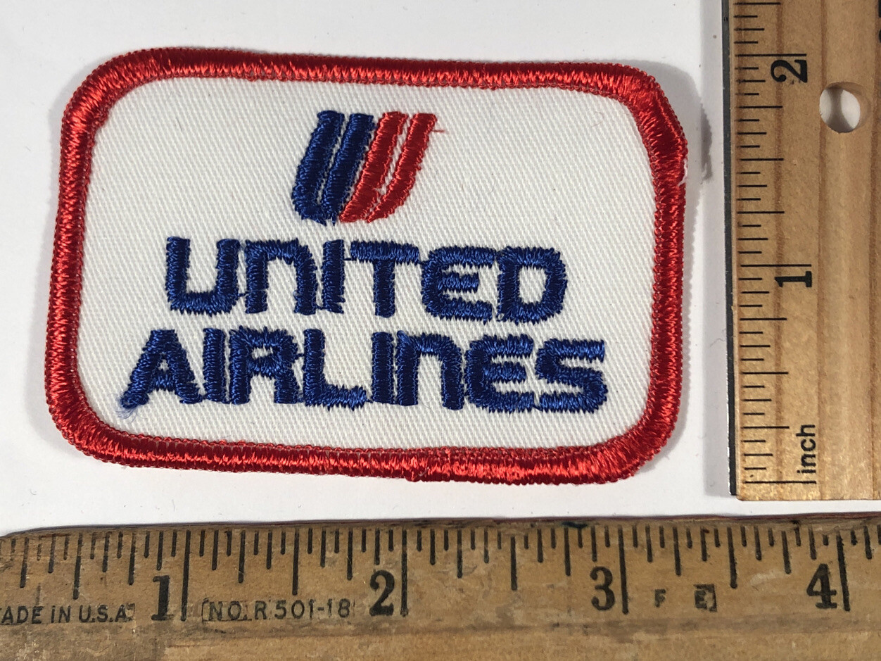 Vintage United Airlines Logo 2” x 3” Patch Iron On Airplane Aviation Plane Vintage United Airlines Logo 2” x 3” Patch Iron On Airplane Aviation Plane
