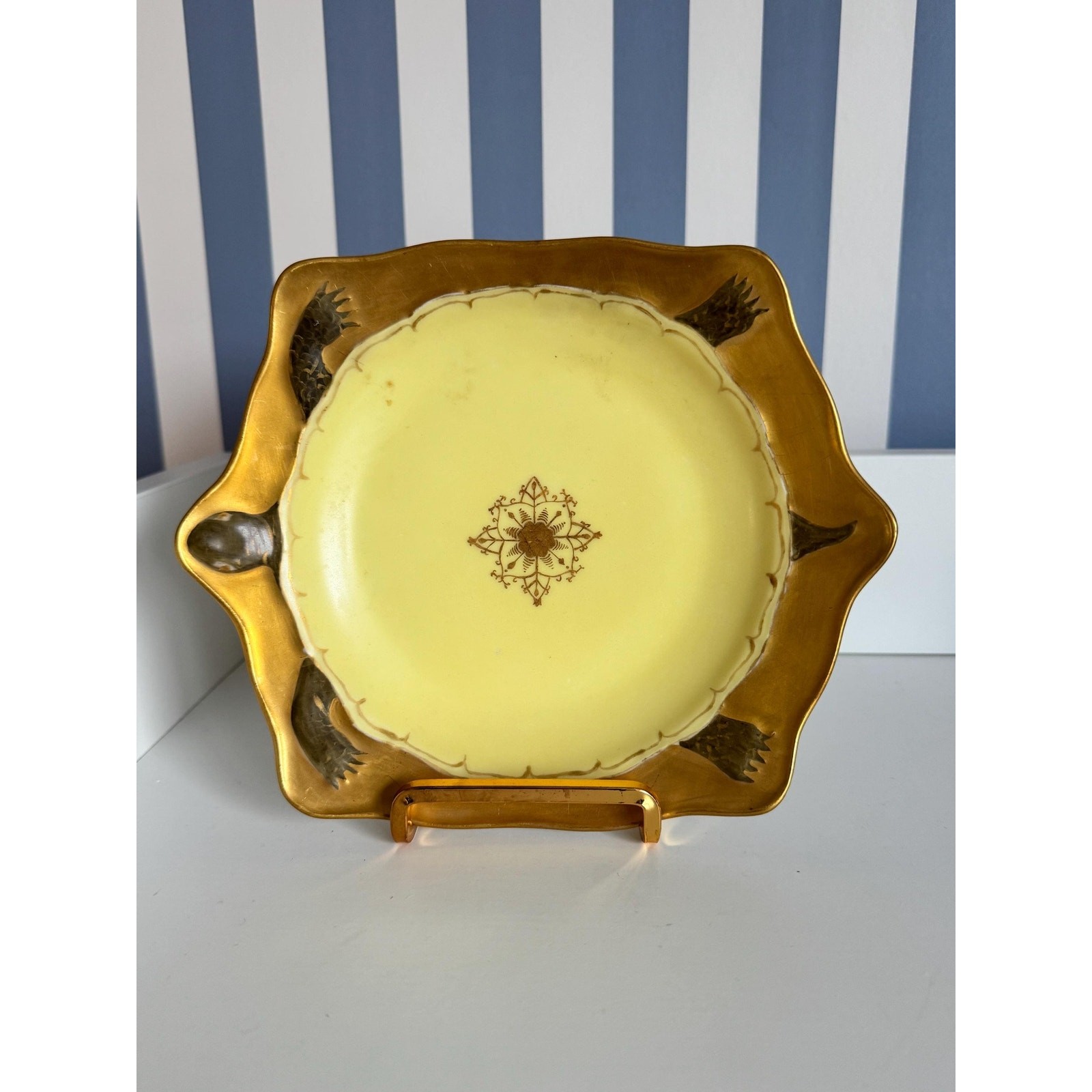Rare Antique CFH GDM (Charles Field Haviland) Limoges Turtle Plate Rare Antique CFH GDM (Charles Field Haviland) Limoges Turtle Plate