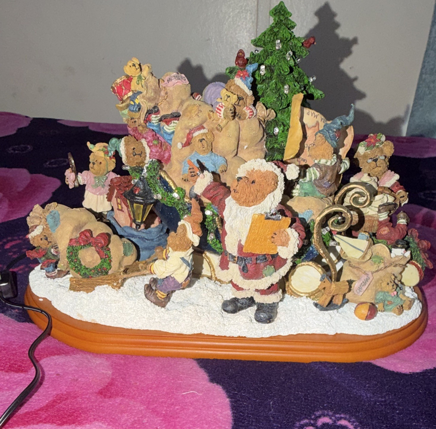 The Boyd’s Bears Christmas Sleigh from the Danbury Mint