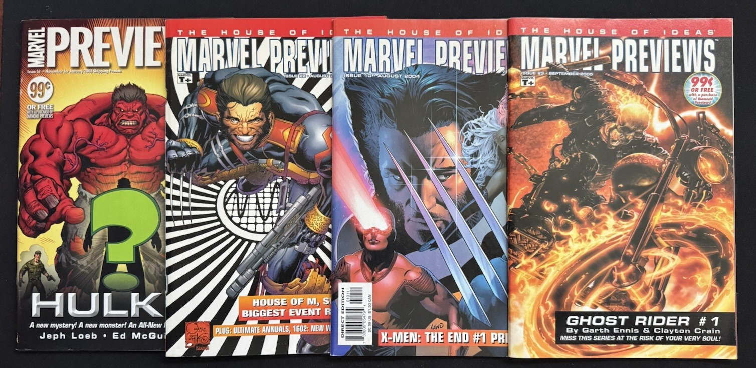2010 Marvel Comics Marvel Previews (LOT OF 4) #'s: 10 | 22 | 23 | 51 2010 Marvel Comics Marvel Previews (LOT OF 4) #'s: 10 | 22 | 23 | 51