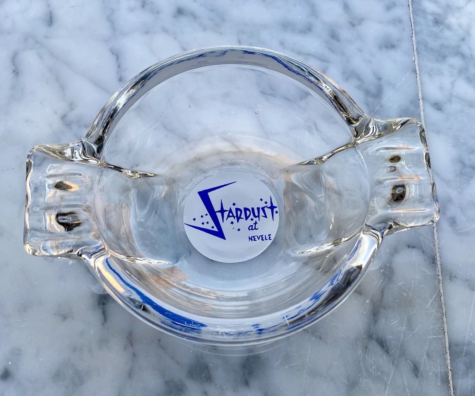 Vintage 1960s Stardust At Nevele Hotel Glass Ashtray Borscht Belt Catskills