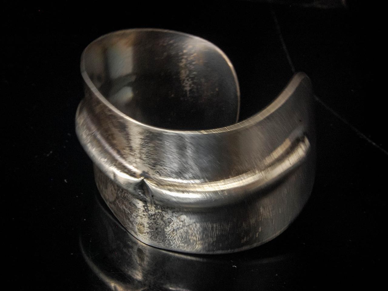 VINTAGE BRUTALIST MODERNIST MEXICO TAXCO TE-31 925 STERLING CUFF BRACELET VINTAGE BRUTALIST MODERNIST MEXICO TAXCO TE-31 925 STERLING CUFF BRACELET